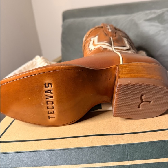 🔥🔥🔥The Jolene  Tecovas Brown Western Cowboy Boots in caramel/bone🔥🔥🔥 - Picture 4 of 7